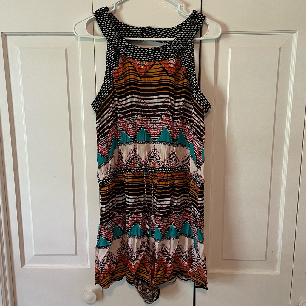 Aztec Pattern Romper